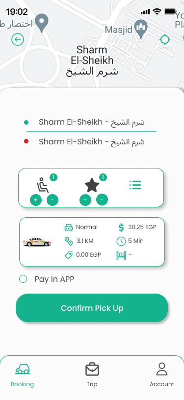 Sharm Taxi booking and fare estimate